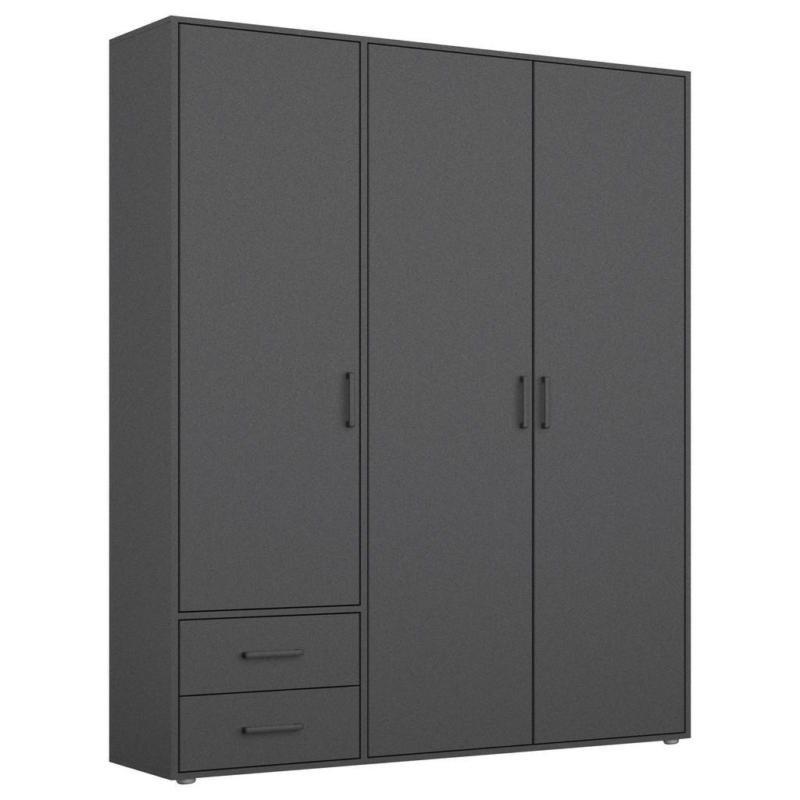 Drehtürenschrank Voyager Grau B: 140 cm