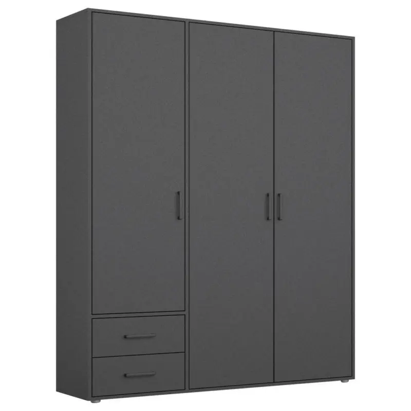 Drehtürenschrank Voyager Grau B: 140 cm