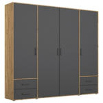 Möbelix Drehtürenschrank Voyager Eiche Artisan,grau B: 187 cm