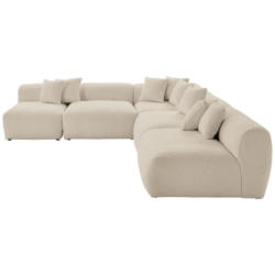 Ecksofa Bloom Erweiterbar Beige