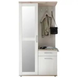 Garderoben-Set Romance Eiche Dekor/Weiß