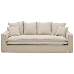 3-Sitzer-Sofa Aurora Beige Bouclé