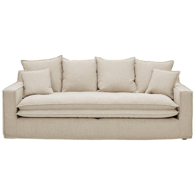 3-Sitzer-Sofa Aurora Beige Bouclé