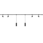 Möbelix Schienensystem X7000-32 Duoline Marley-Set