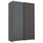 Möbelix Schwebetürenschrank Quadra Grau/schwarz B: 136 Cm