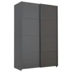 Möbelix Schwebetürenschrank Quadra Grau/Schwarz B: 136 cm