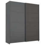 Möbelix Schwebetürenschrank Quadra Grau/schwarz B: 181 Cm