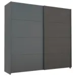 Möbelix Schwebetürenschrank Quadra Grau/schwarz B: 226 Cm