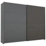 Möbelix Schwebetürenschrank Quadra Grau/Schwarz B: 271 cm