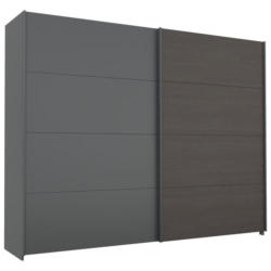 Schwebetürenschrank Quadra Grau/Schwarz B: 271 cm