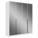 Möbelix Drehtürenschrank Quadra Weiß/glas B: 181 Cm