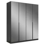 Möbelix Drehtürenschrank Skyla Grau/glas B: 181 Cm
