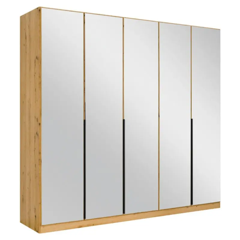 Drehtürenschrank Skyla Eiche Artisan/Glas B: 226 cm