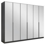 Möbelix Drehtürenschrank Skyla Grau/Glas B: 271 cm