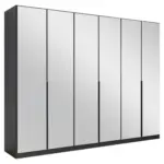 Möbelix Drehtürenschrank Skyla Grau/glas B: 271 Cm