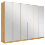 Möbelix Drehtürenschrank Skyla Eiche Artisan/Glas B: 271 cm