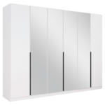 Möbelix Drehtürenschrank Skyla Weiß/glas B: 271 Cm