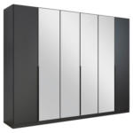 Möbelix Drehtürenschrank Skyla Weiß/Glas B: 271 cm