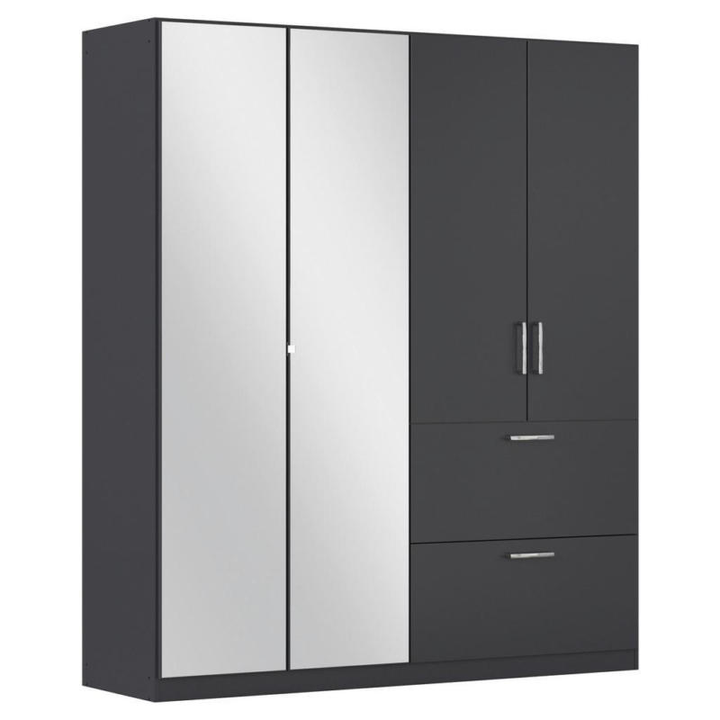 Drehtürenschrank Padua Grau B: 180 Cm