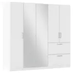 Möbelix Drehtürenschrank Padua Weiß B: 225 Cm