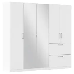 Drehtürenschrank Padua Weiß B: 225 Cm