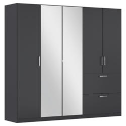 Drehtürenschrank Padua Grau B: 225 cm