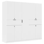 Möbelix Drehtürenschrank Ticao Weiß B: 226 cm