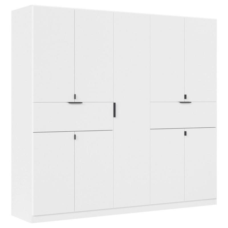 Drehtürenschrank Ticao Weiß B: 226 cm