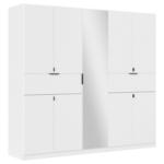 Möbelix Drehtürenschrank Ticao Weiß B: 226 cm