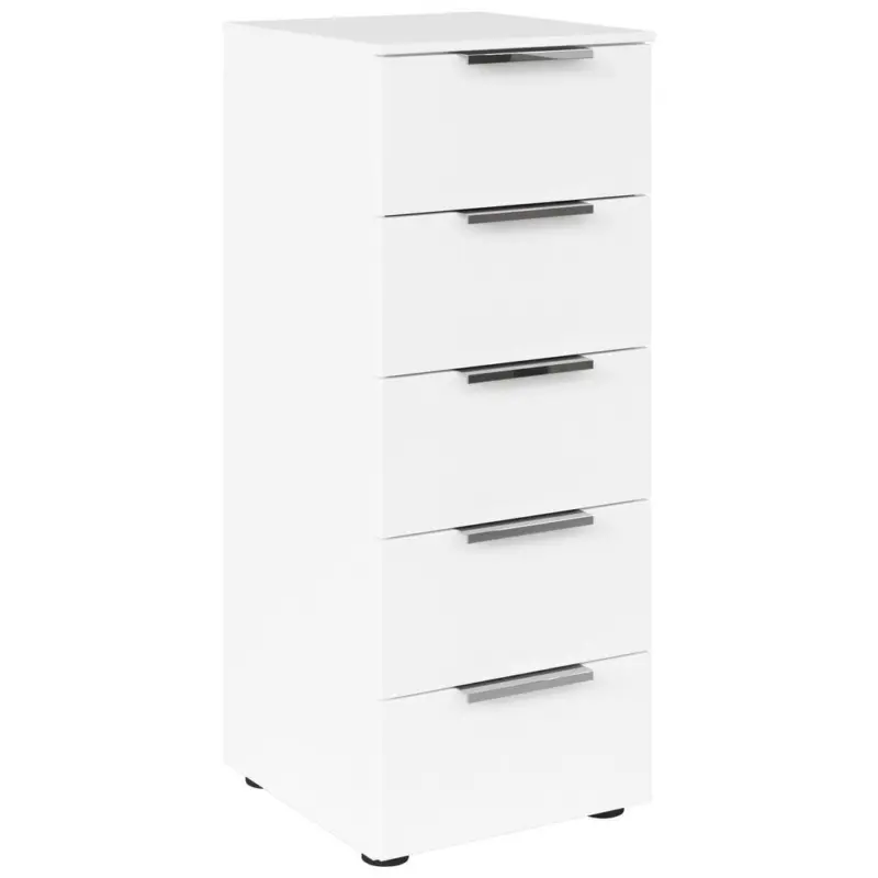 Kommode Flipp Weiß/chromfarben B: 40 Cm