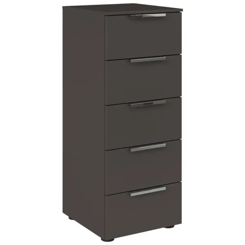 Kommode Flipp Graphit/Chromfarben B: 40 cm