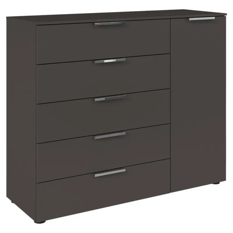 Kommode 120 Cm Flipp Graphit/chromfarben