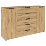 Möbelix Kommode Flipp Eiche/graphitfarben B: 160 Cm