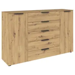 Kommode Flipp Eiche/graphitfarben B: 160 Cm