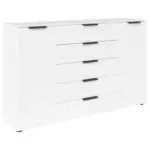 Möbelix Kommode Flipp Weiß/graphitfarben B: 160 Cm