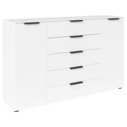 Kommode Flipp Weiß/graphitfarben B: 160 Cm