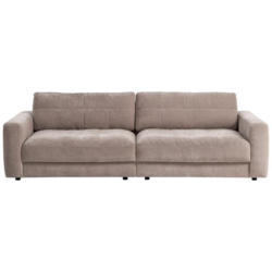 Bigsofa Be Comfy B: 264 cm Silberfarben Cord