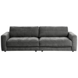 Bigsofa Be Comfy B: 264 cm Dunkelgrau Cord