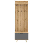 Möbelix Garderobe Hud Anthrazit /eiche Dekor B: 65 Cm