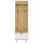 Möbelix Garderobe Nordic D Weiß/eiche Dekor B: 65 Cm