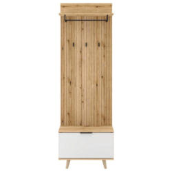 Garderobe Nordic D Weiß/eiche Dekor B: 65 Cm