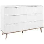 Möbelix Kommode Göteborg Weiß/Sonoma Eiche B: 120 cm