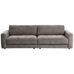 Bigsofa Be Comfy B: 264 cm Graubraun Cord