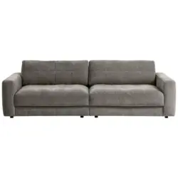 Bigsofa Be Comfy B: 264 cm Graubraun Cord