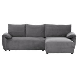 Ecksofa Cuty Dunkelgrau S: 266x180 cm