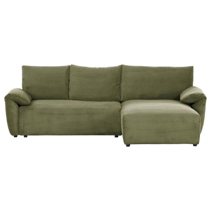 Ecksofa Cuty Dunkelgrün S: 266x180 cm