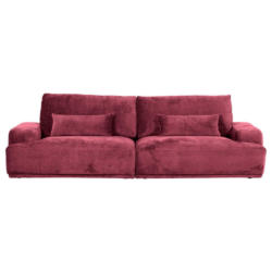 Bigsofa Mezino B: 282 cm Bordeaux Chenille