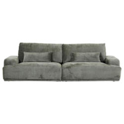 Bigsofa Mezino B: 282 cm Grün Chenille