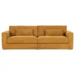 Möbelix Bigsofa Manolis B: 260 cm Dunkelgelb Cord