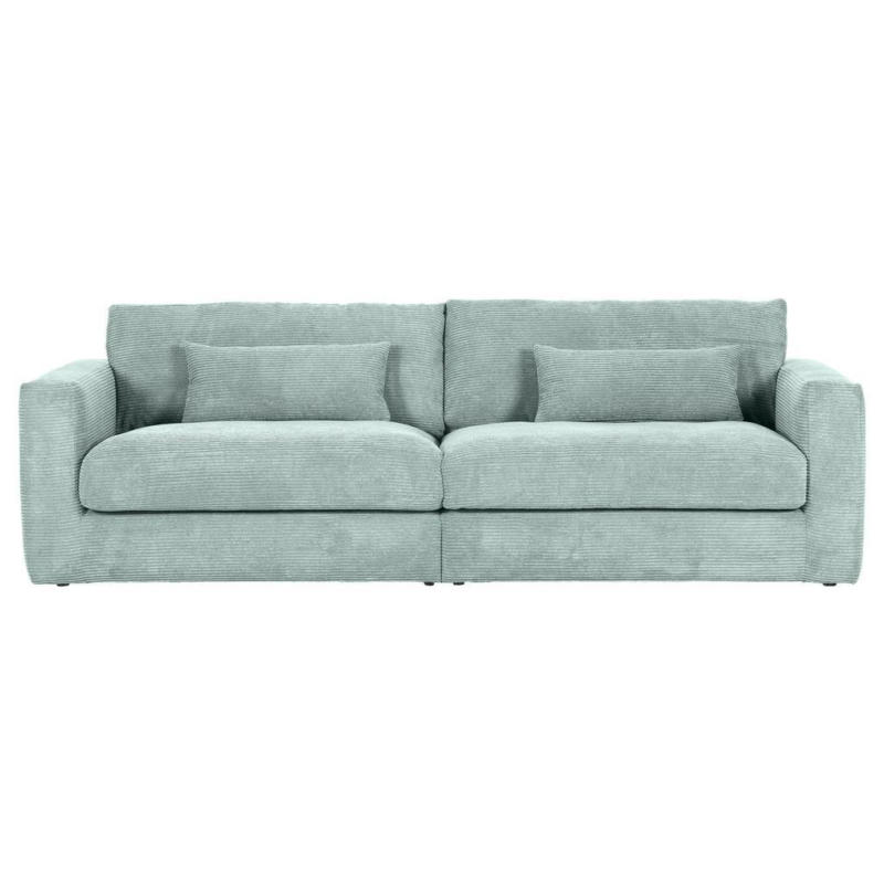 Bigsofa Manolis B: 260 cm Mintgrün Cord